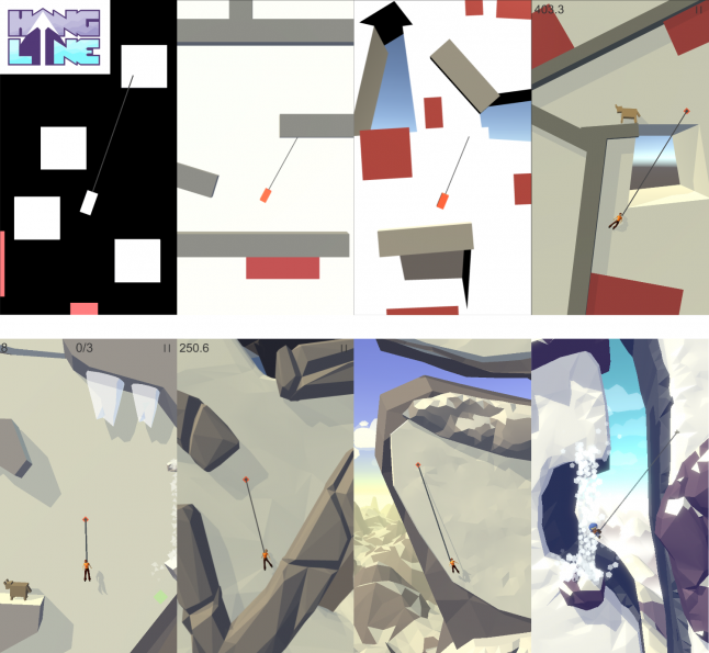 Взбираясь на непокорённую гору: сложности создания игры в одиночку - 17 Hang Line iterative history