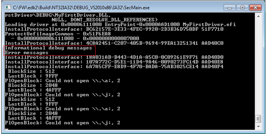 Пишем для UEFI BIOS в Visual Studio. Часть 2 – создаем свой первый драйвер и ускоряем отладку - 12 Пишем для UEFI BIOS в Visual Studio. Часть 2 – создаем свой первый драйвер и ускоряем отладку - 12