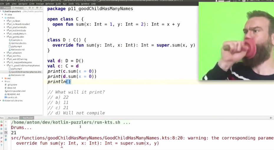 Kotlin, puzzlers and 2 Kekses: Вы уверены, что знаете, как ведет себя Kotlin? - 18