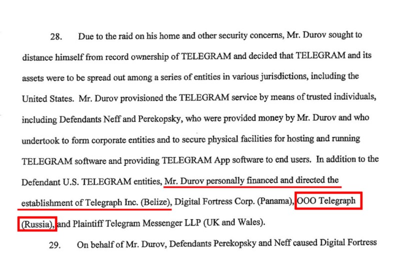 Розенберг: Telegram по-прежнему разрабатывает российское ООО «Телеграф», основанное Дуровым - 1 1_lTyQPdhaf-w77kpesNQiYQ