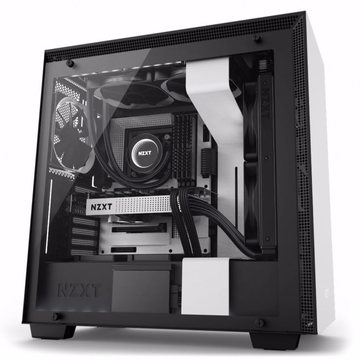 В корпуса NZXT H700i, H400i и H200i встроен цифровой контроллер вентиляторов и подсветки