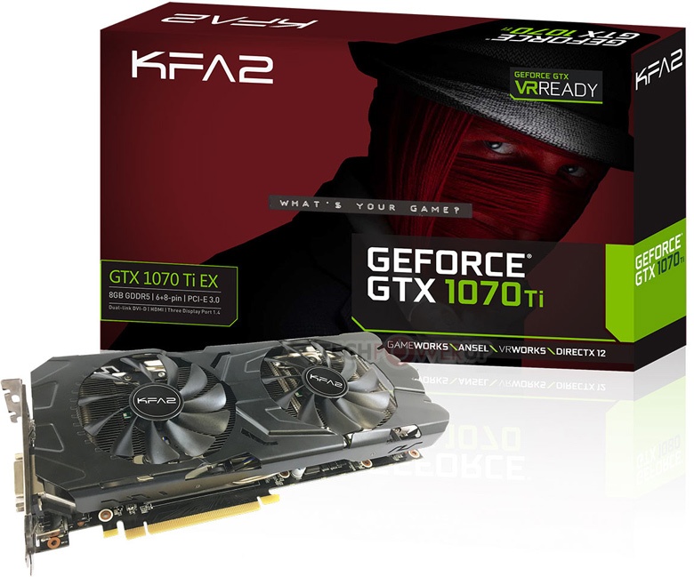 В сети уже появились изображения 3D-карты KFA2 GTX 1070 Ti EX