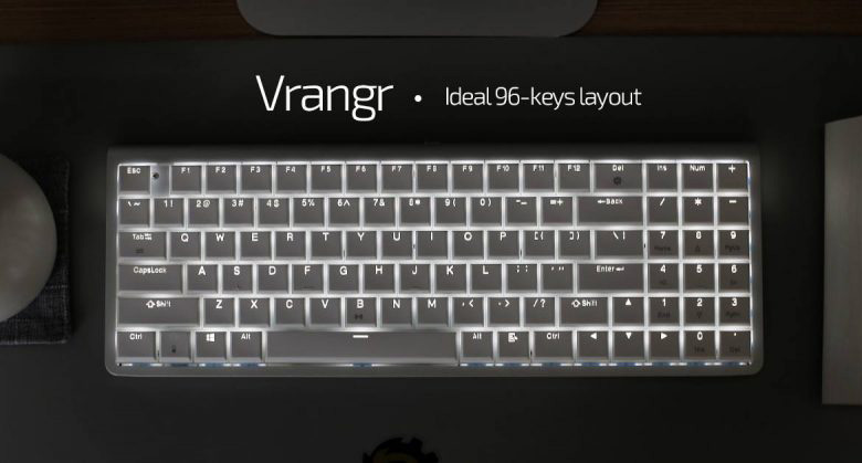 В клавиатуре Drevo Vrangr используются заказные переключатели Kailh Blue 