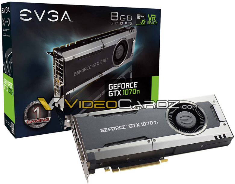 Компания EVGA планирует выпуск нескольких моделей на базе Nvidia GeForce GTX 1070 T