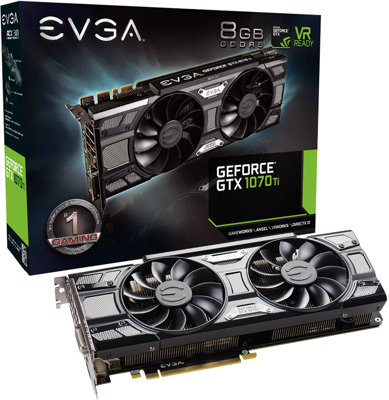 EVGA GeForce GTX 1070 Ti SC Black Edition (08G-P4-5671-KR)