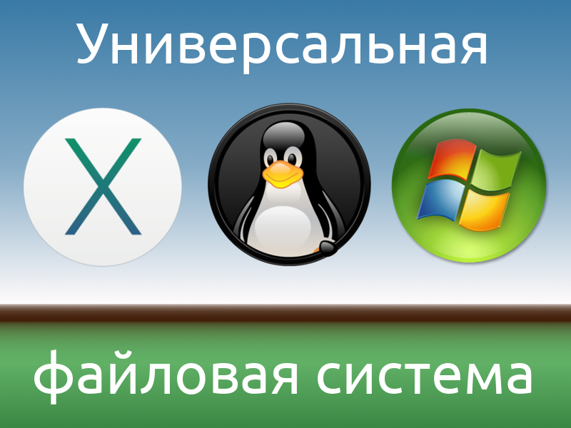 Выбираем файловую систему независимую от ОС - 1