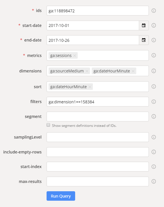 Google Analytics API для маркетолога на практическом примере - 2