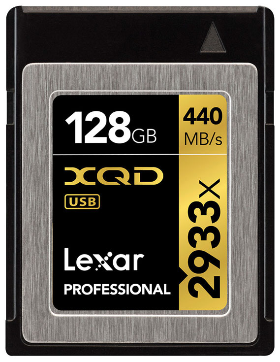Скорость чтения карты памяти Lexar Professional 2933x XQD 2.0 достигает 440 МБ/с