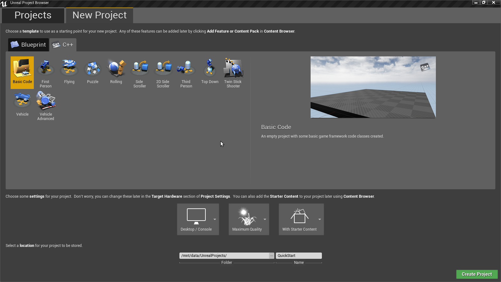 Unreal Engine: QuickStart в Qt Creator под Arch Linux - 2