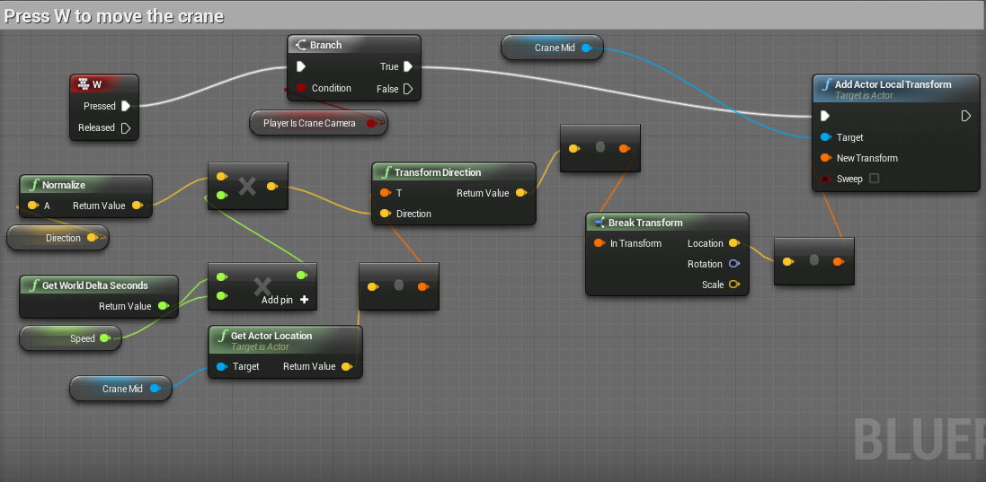 UE4 Blueprint logic