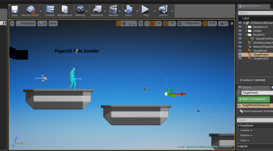 UE4 2D Side Scroller