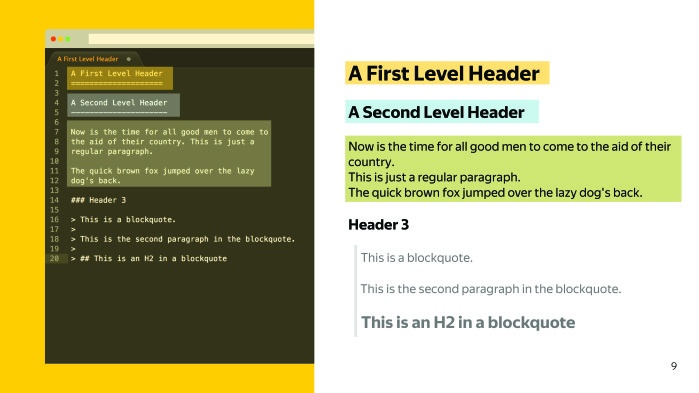 Sir Markdown. Лекция Яндекса - 2 Sir Markdown. Лекция Яндекса - 2