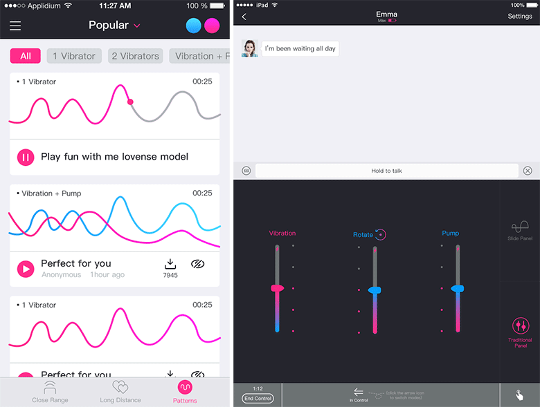 Контролирует вибратор. Lovense приложение. Скрин приложения вибраторс. Приложение для управления виброяйцом. Программы для ловенса.