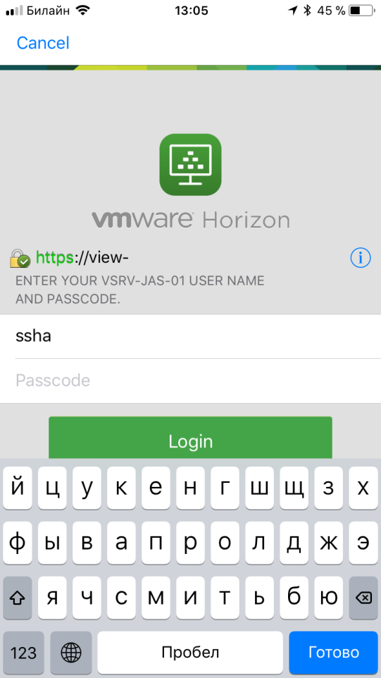 Настройка двухфакторной аутентификации в VMware Horizon View 7 c использованием OTP и сервера JAS - 14