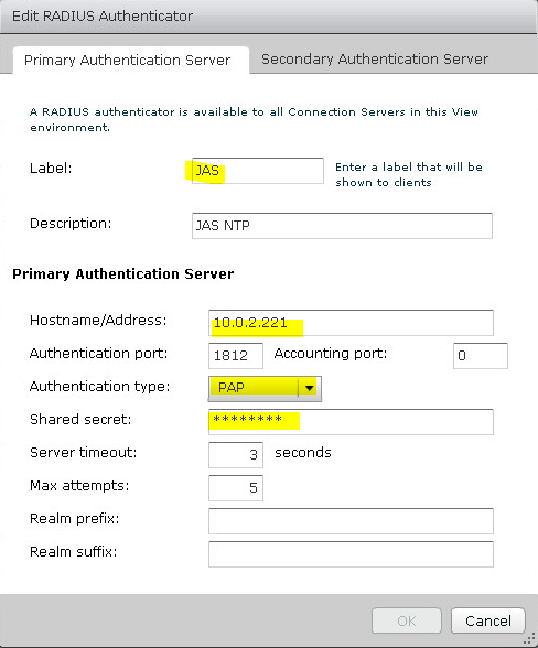 Настройка двухфакторной аутентификации в VMware Horizon View 7 c использованием OTP и сервера JAS - 7