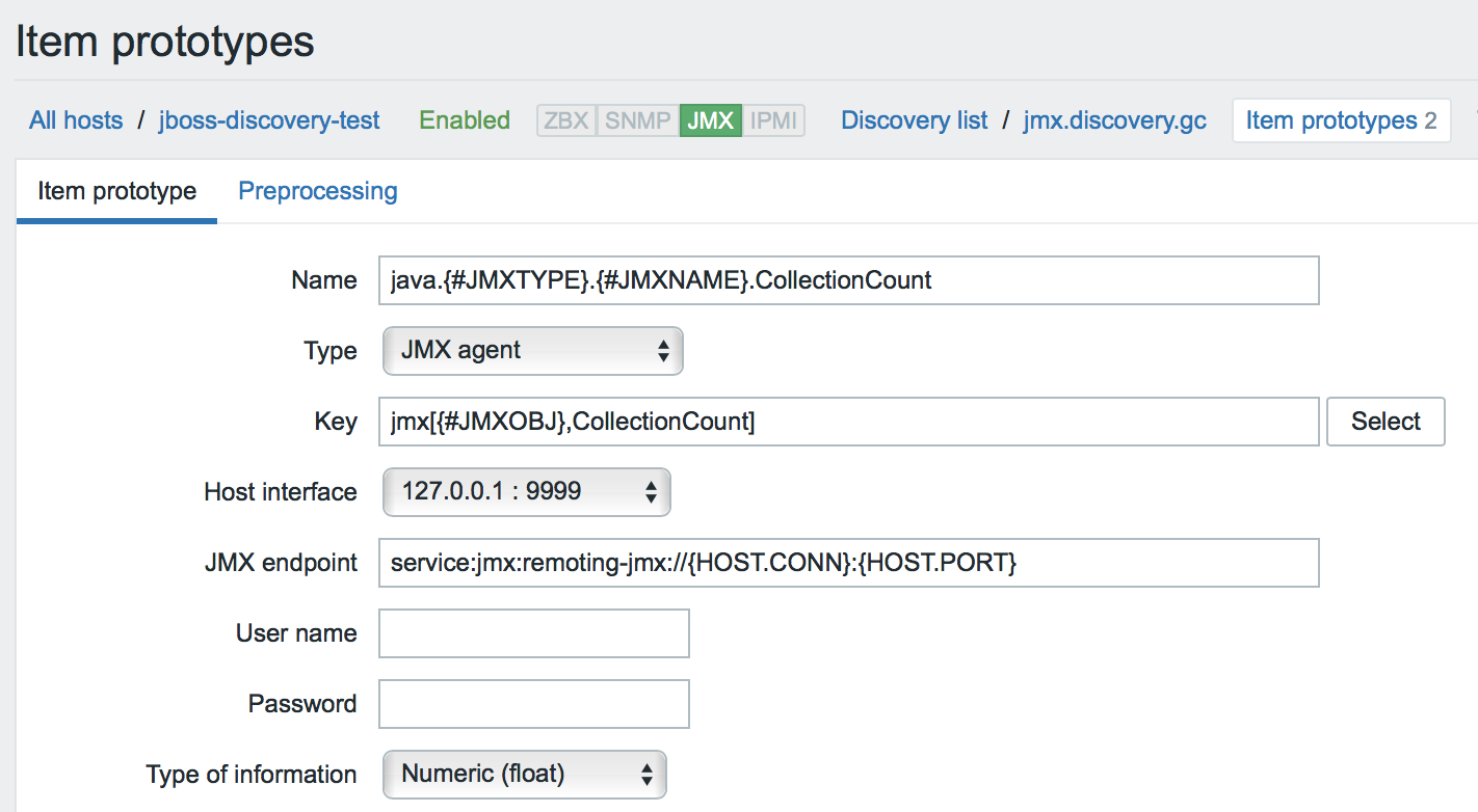 Новые возможности мониторинга Java приложений в Zabbix 3.4 - 16