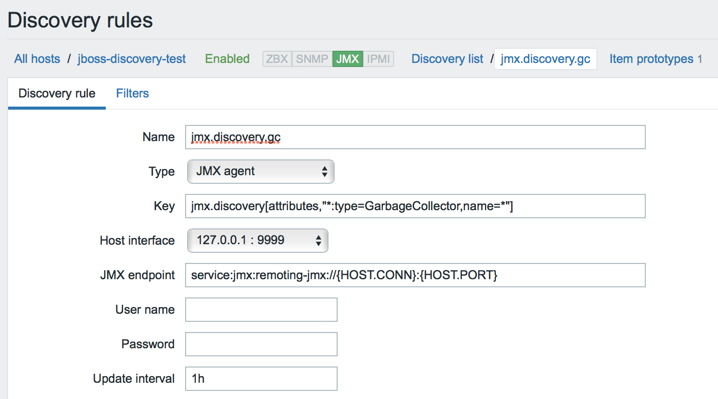 Новые возможности мониторинга Java приложений в Zabbix 3.4 - 18