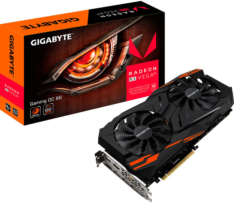 Ассортимент Gigabyte пополнили 3D-карты серии Radeon RX Vega Gaming OC WindForce 2X