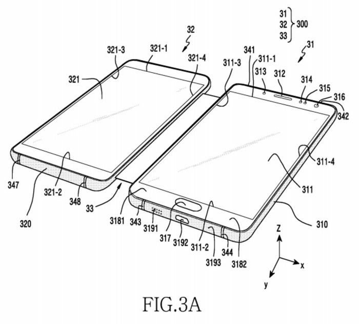Появилось описание еще одного необычного концепта смартфона Samsung со сгибающимся дисплеем