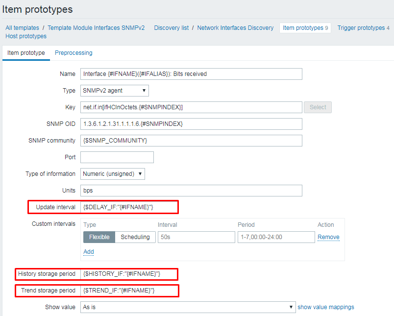 Zabbix 3.4: Макросы в интервалах времени - 7