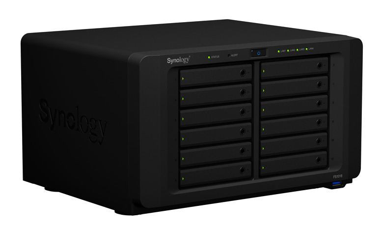 В хранилище с сетевым подключением Synology FlashStation FS1018 рассчитано только на SSD