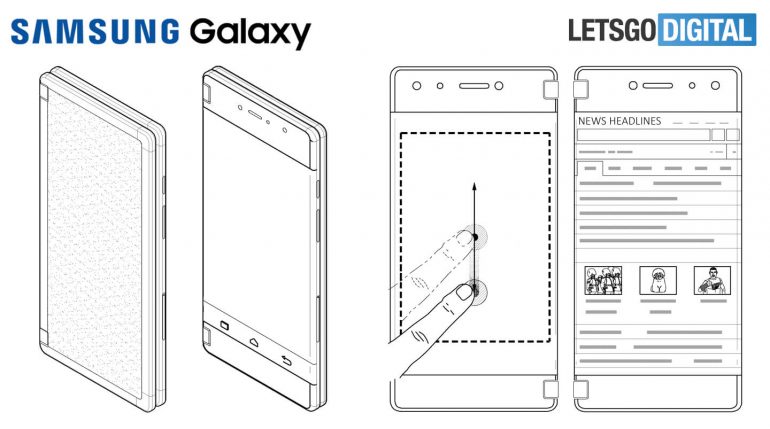 Samsung запатентовала еще один сгибающийся смартфон