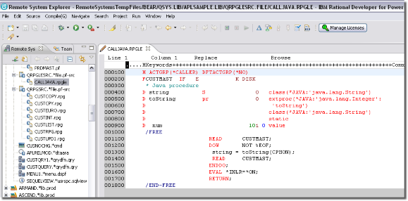 Рисунок 9. Rational Developer for i.