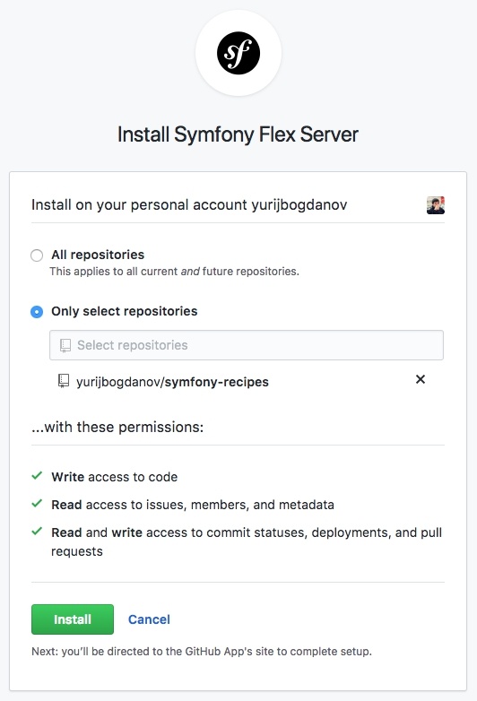 Symfony Flex Private Recipes: создание, настройка и использование - 2