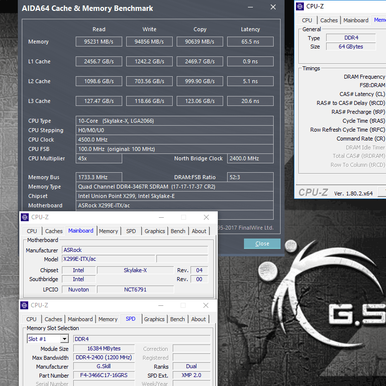 Модули в наборе G.Skill Ripjaws DDR4-3466 SO-DIMM суммарным объемом 64 ГБ работают с задержками CL17-17-17-37