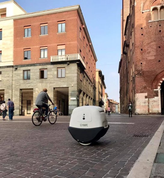 В Италии работает уличный робот