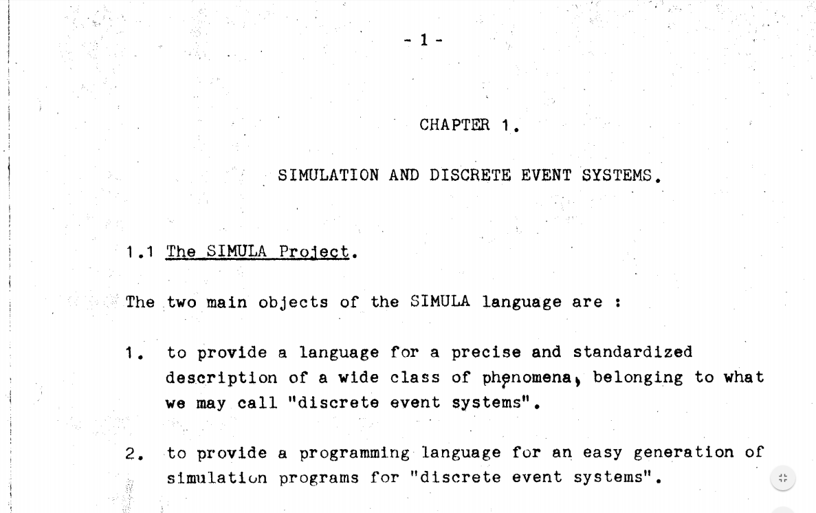 Simula — 50 лет ООП - 1