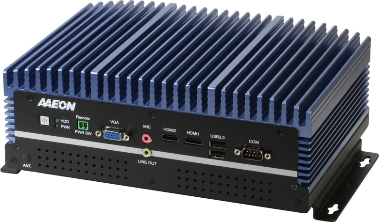 Компьютер в усиленном исполнении Aaeon Boxer-6640M оснащен девятью сетевыми портами
