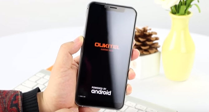 Экран смартфона Oukitel U18 имеет вырез, как у iPhone X 