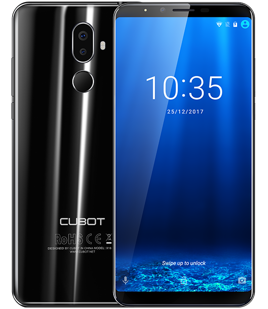 Смартфон Cubot X18 Plus получил изогнутый дисплей и Android 8.0 Oreo из коробки