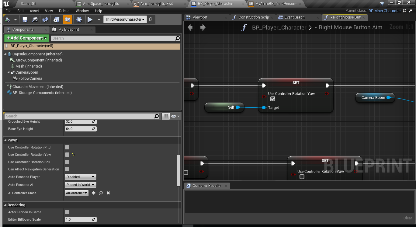 Как создать анимацию прицеливания и как нарезать анимацию в игровом движке Unreal Engine 4 - 9