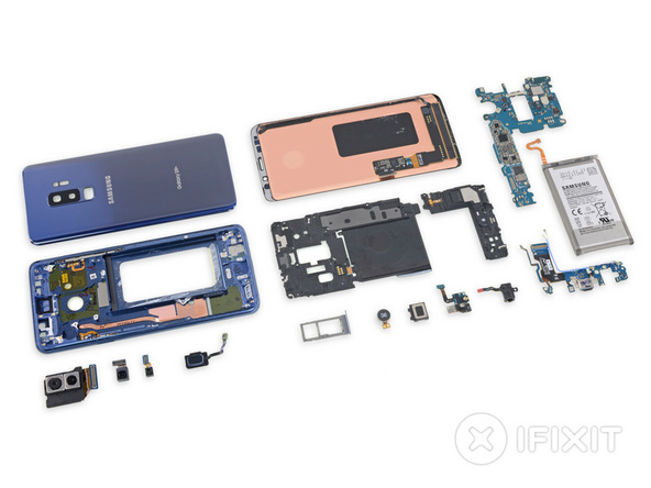 Специалисты iFixit поставили смартфону Samsung Galaxy S9+ четыре балла за ремонтопригодность