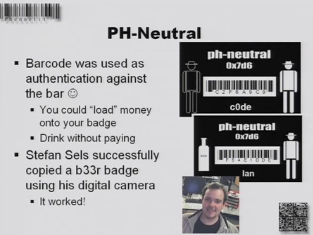 Конференция DEFCON 16. «Игры с баркодами». Феликс Линднер, глава Recurity Labs - 11 Конференция DEFCON 16. «Игры с баркодами». Феликс Линднер, глава Recurity Labs - 11