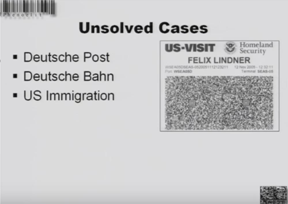 Конференция DEFCON 16. «Игры с баркодами». Феликс Линднер, глава Recurity Labs - 34 Конференция DEFCON 16. «Игры с баркодами». Феликс Линднер, глава Recurity Labs - 34