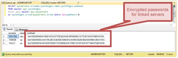 Расшифровка сохранённых паролей в MS SQL Server - 1