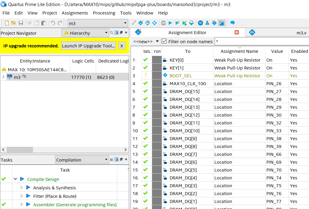 О портировании проекта MIPSfpga - 4 О портировании проекта MIPSfpga - 4