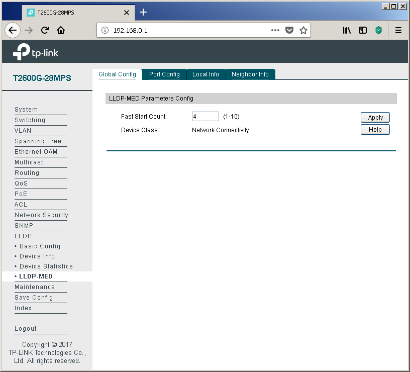 TP-Link T2600G-28MPS: работа с PoE, LLDP и Voice VLAN - 14