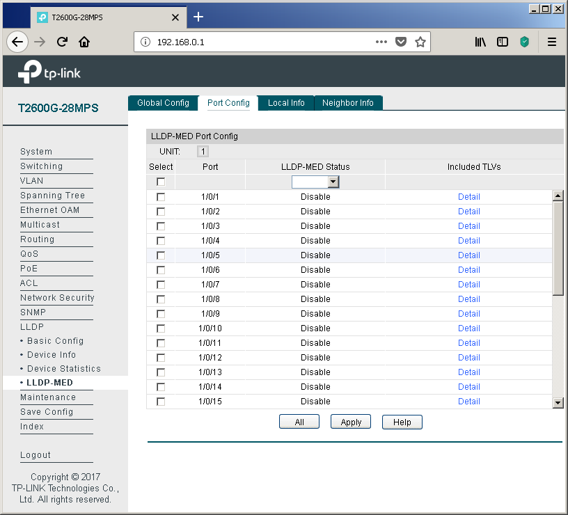 TP-Link T2600G-28MPS: работа с PoE, LLDP и Voice VLAN - 15