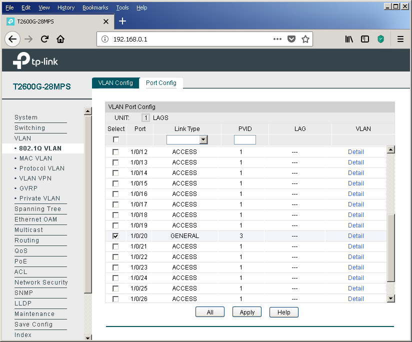 TP-Link T2600G-28MPS: работа с PoE, LLDP и Voice VLAN - 22