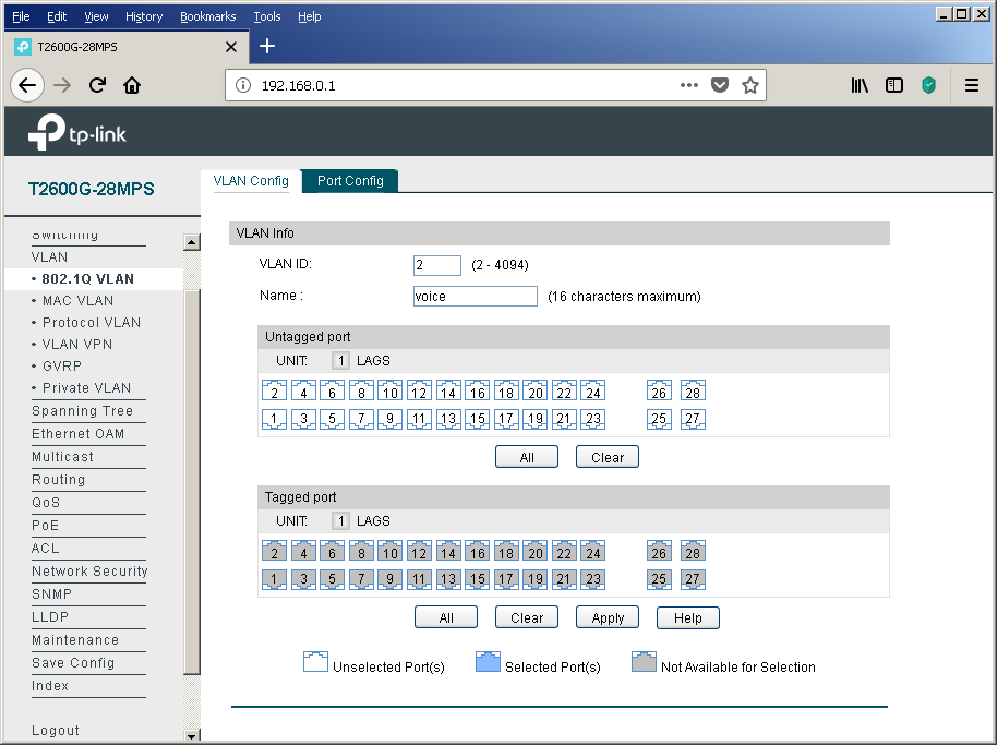 TP-Link T2600G-28MPS: работа с PoE, LLDP и Voice VLAN - 30