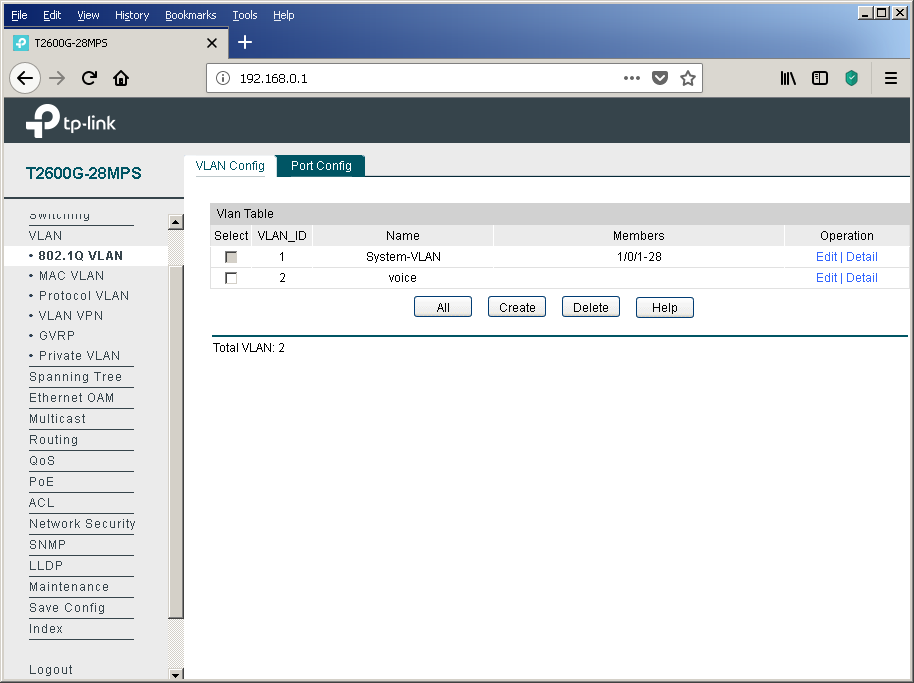 TP-Link T2600G-28MPS: работа с PoE, LLDP и Voice VLAN - 31