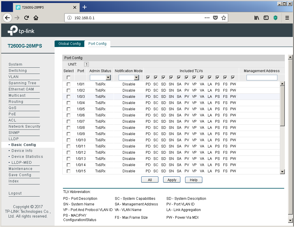 TP-Link T2600G-28MPS: работа с PoE, LLDP и Voice VLAN - 8