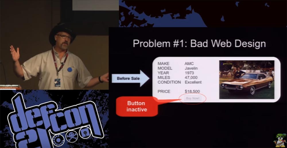 Конференция DEFCON 21. «Как мой Ботнет заработал миллионы долларов на продаже автомобилей и победил русских хакеров» - 1 Конференция DEFCON 21. «Как мой Ботнет заработал миллионы долларов на продаже автомобилей и победил русских хакеров» - 1
