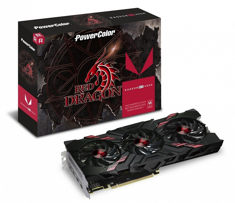 Видеокарта PowerColor Red Dragon RX VEGA 56 8GB не удивляет частотами, но порадует системой охлаждения - 1