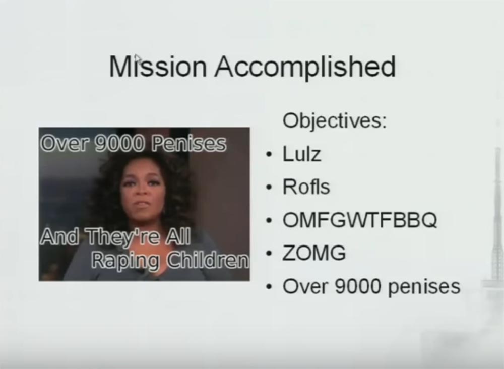 Конференция DEFCON 19. «Искусство троллинга». Мэтт «Опенфлай» Джойс - 18 Конференция DEFCON 19. «Искусство троллинга». Мэтт «Опенфлай» Джойс - 18